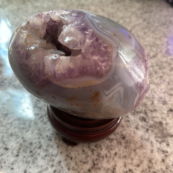 Amethyst Agate Egg - Picture 5 of 16
